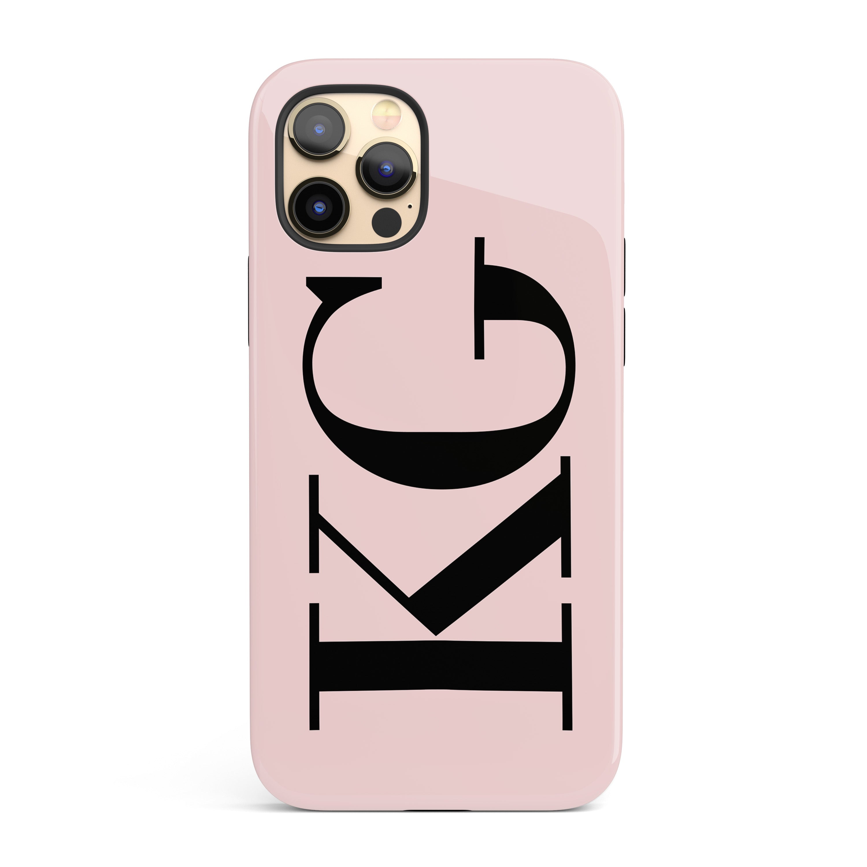 Monogram Initials Monogram Leather Iphone Case Pink Initials Phone