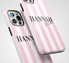 The Personalised Pink Stripes Case - Signature Edition