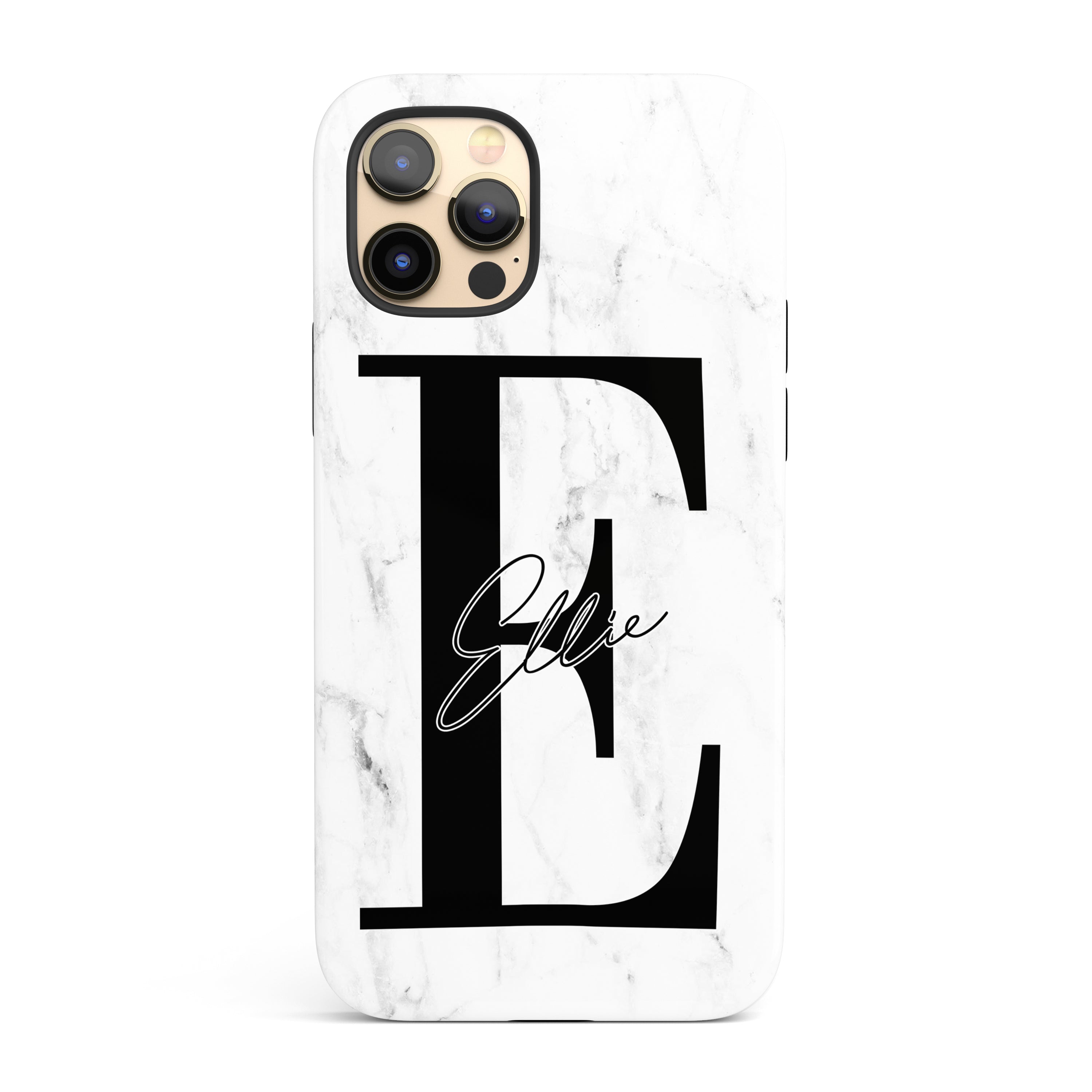 Black & Gold iPhone 12 13 Pro Case Personalised Marble 11 XR -  Israel