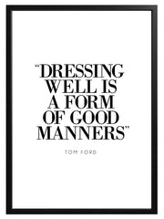 Fashion Quote Print - Tom Ford