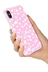 Pink Dalmatian Print Case