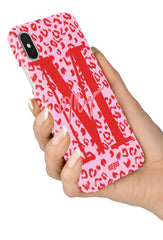 The Personalised Leopard Case - Pink & Red Edition