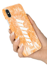 The Personalised Orange Tie Dye Case