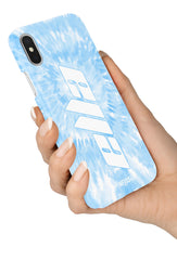 The Personalised Blue Tie Dye Case