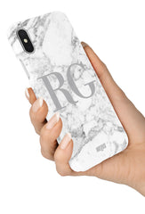 The Personalised Initials Mid Marble Case