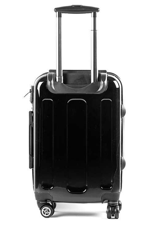The Personalised Initials Suitcase - Black & White Side Edition