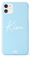 The Personalised Autograph Case - Blue Edition