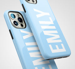 The Personalised Name Case - Ice Blue Edition