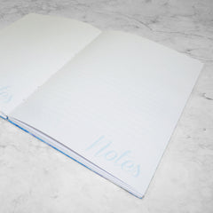 The Personalised Marble Notebook | Blue Edition