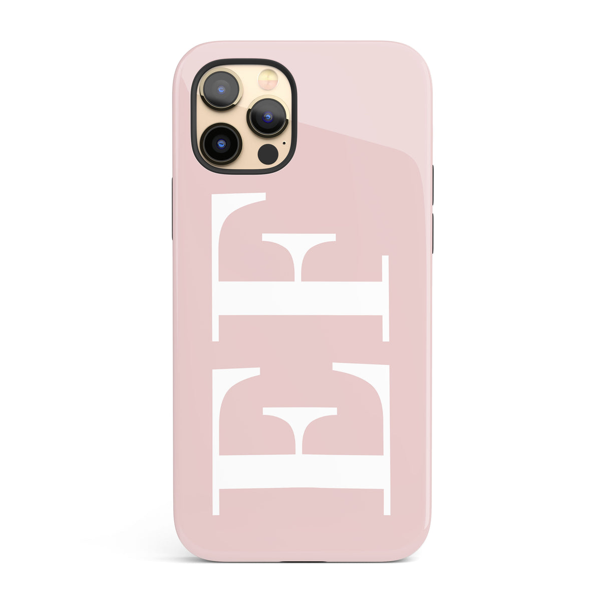 The Personalised Initials Case - White & Dusky Pink Edition