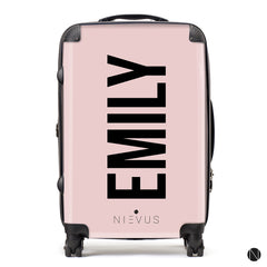 The Personalised Dusky Pink Name Suitcase