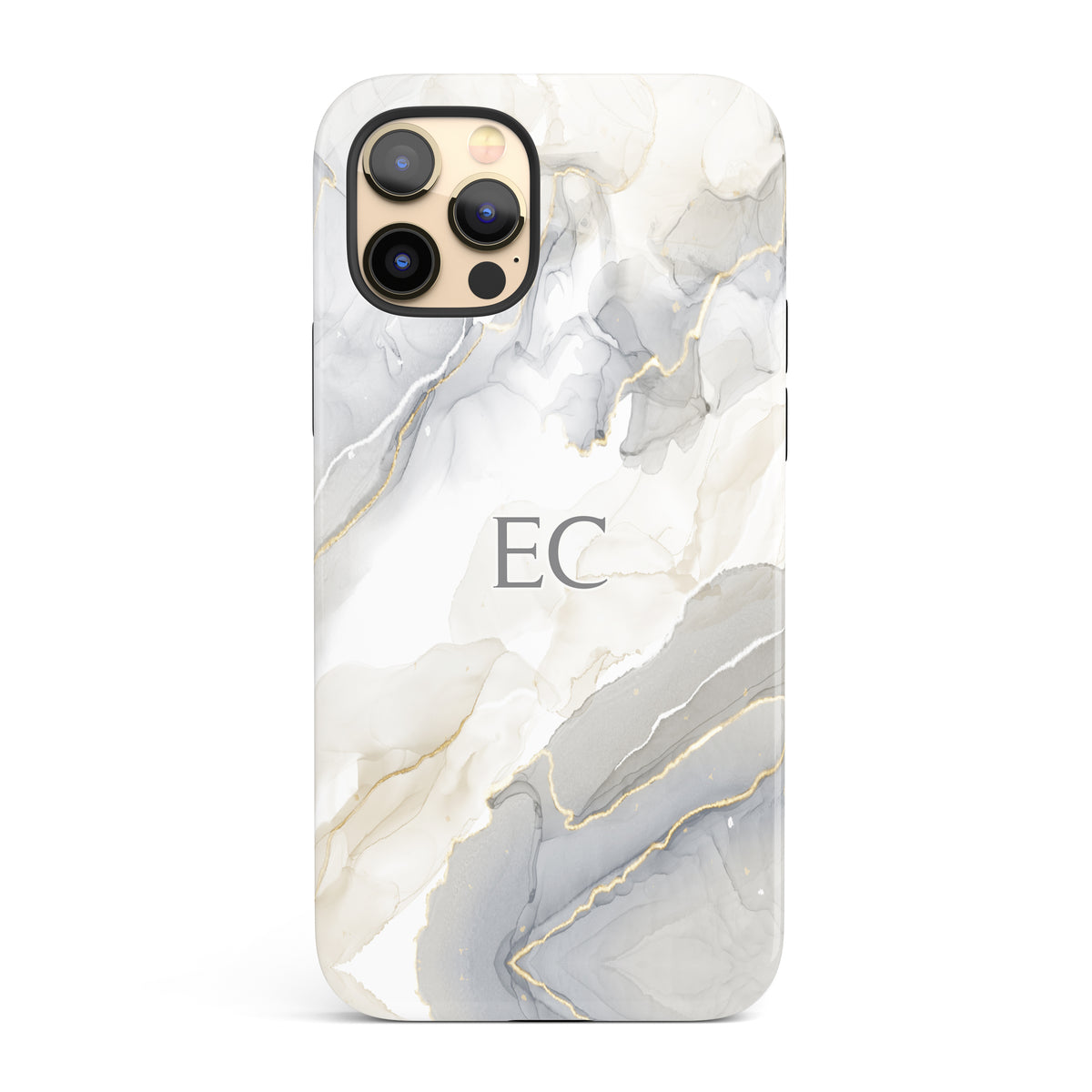 The Personalised Gold Marble Case