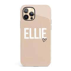 The Personalised Heart Case - Nude Edition