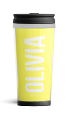 Personalised Travel Mug - Lemon Edition
