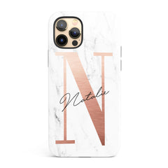 The Personalised Rose Gold Case - Minimalist Edition