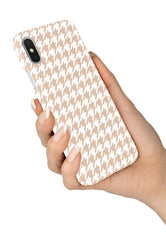 Nude Houndstooth Case