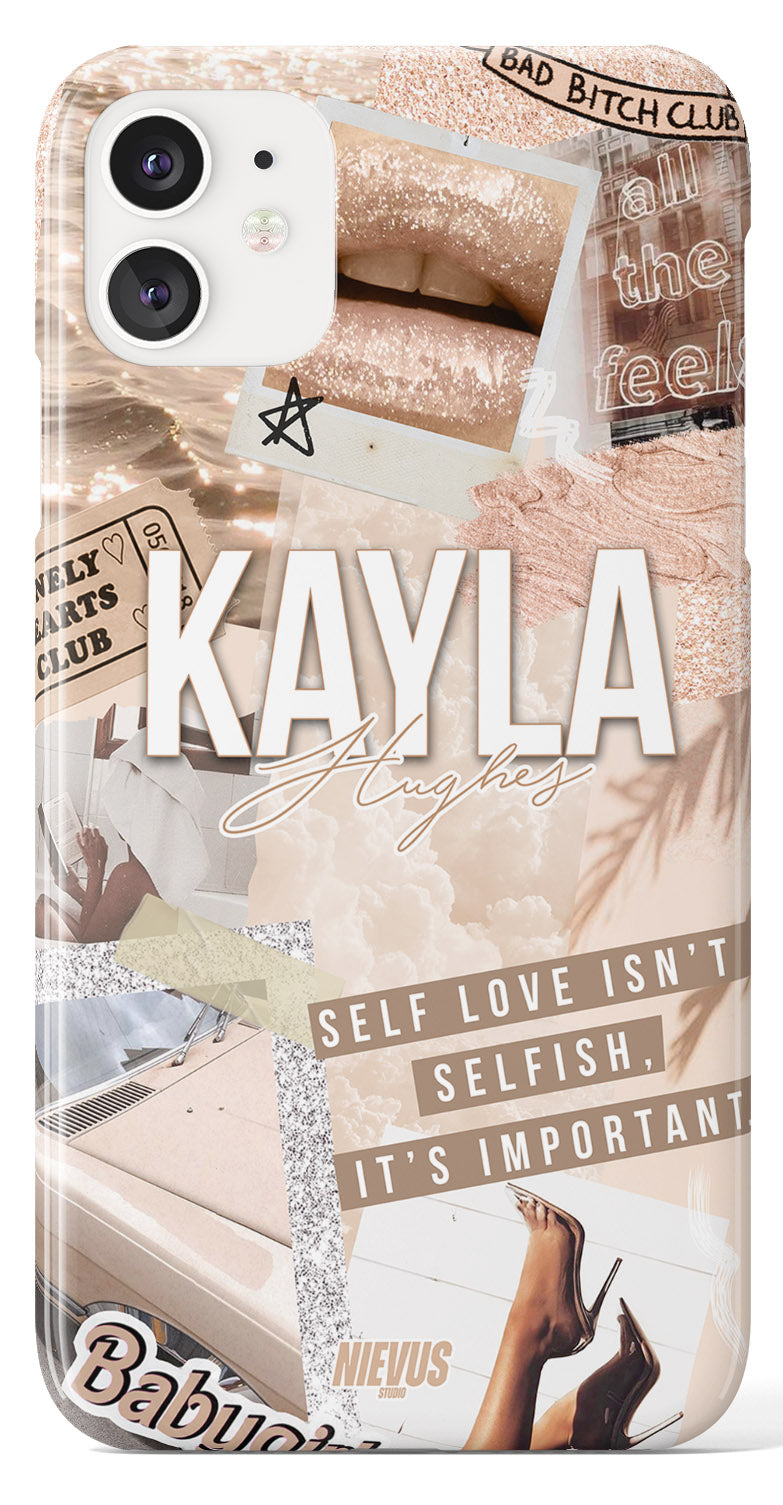 The Personalised Scrapbook Case - Nude Edition