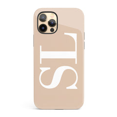 The Personalised Initials Case - Nude Edition