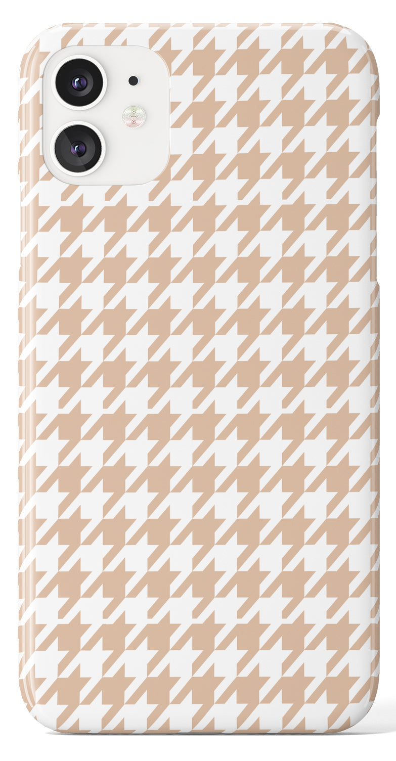 Nude Houndstooth Case