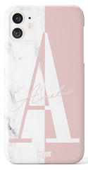 The Personalised Marble Case - Dusky Pink Edition