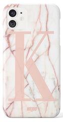 The Personalised Initial Marble Case | Pink Edition