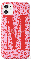 The Personalised Leopard Case - Pink & Red Edition