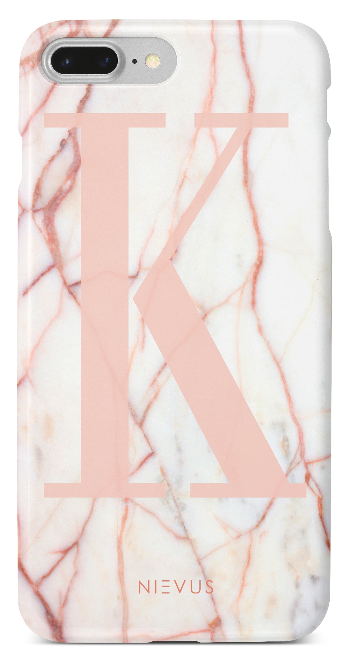 The Personalised Initial Marble Case | Pink Edition