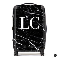 The Personalised Marble Suitcase - Black Edition