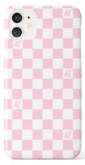 The Personalised Pink Check Case