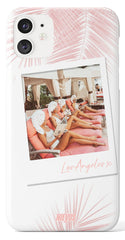 The Personalised Pink Palm Polaroid Case