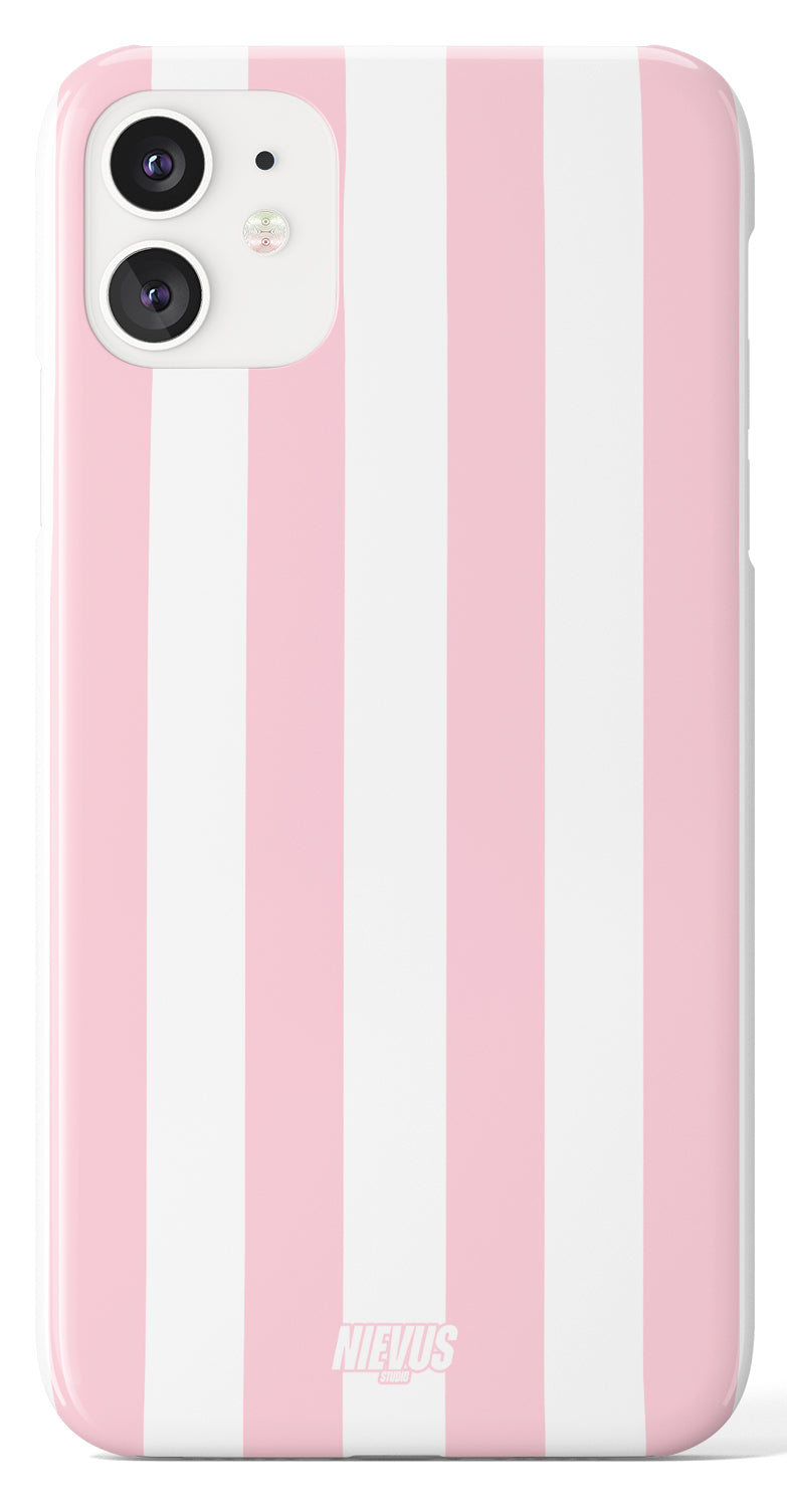 Pink & White Stripes Case