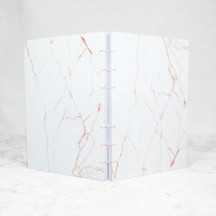 The Personalised Marble Notebook | Pink Edition