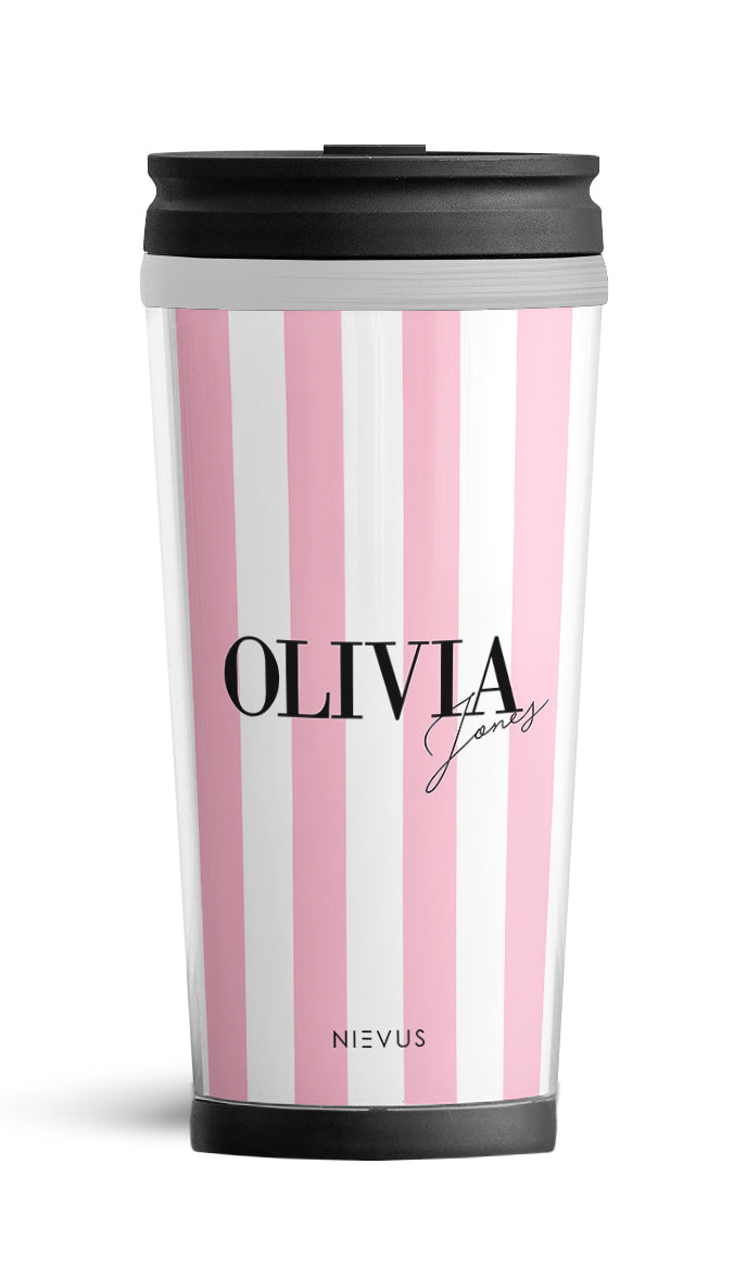 Personalised Travel Mug - Pink Signature Edition
