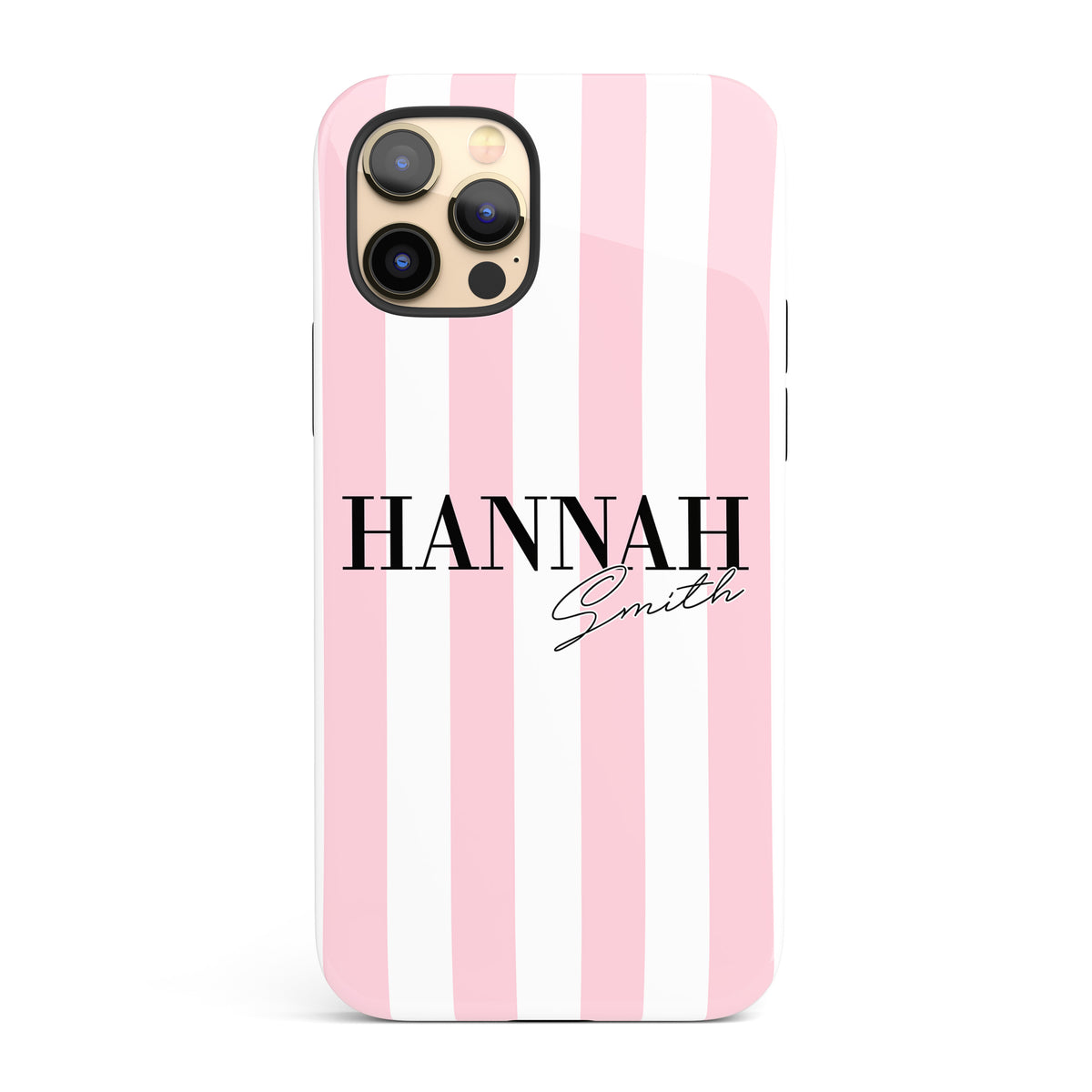 The Personalised Pink Stripes Case - Signature Edition