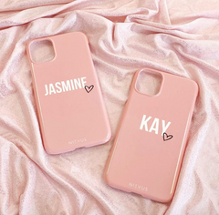The Personalised Heart Case - Dusky Pink Edition