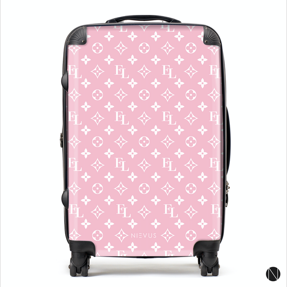 The Personalised Monogram Suitcase Pink Edition NIEVUS