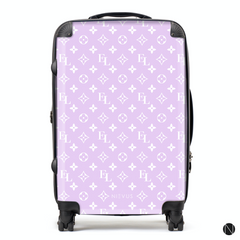 The Personalised Monogram Suitcase - Lilac Edition