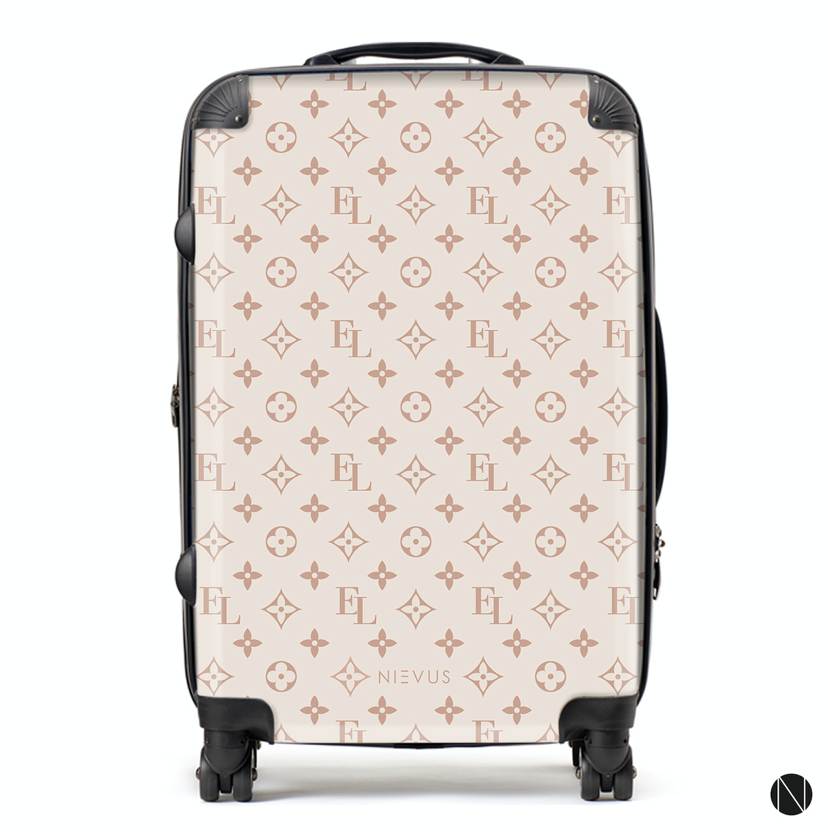 The Personalised Monogram Suitcase - Nude Edition