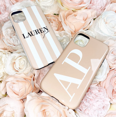 The Personalised Nude Stripes Case - Signature Edition