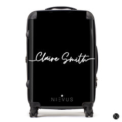 The Personalised Handwritten Suitcase - Black Edition