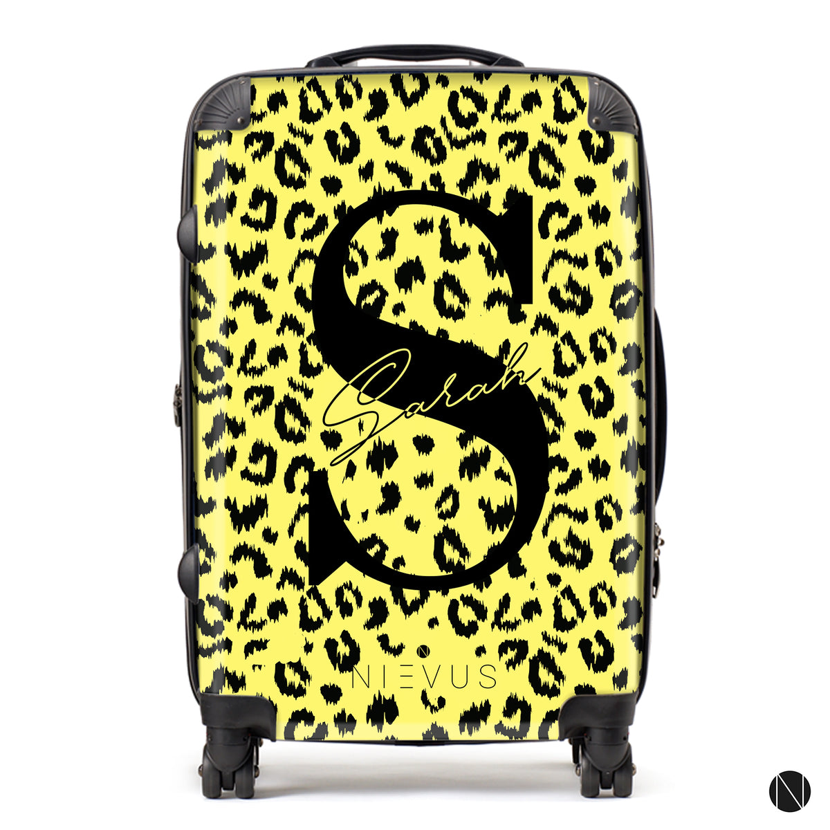The Personalised Leopard Print Suitcase