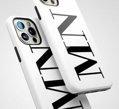 The Personalised Initials Case - Black & White Edition